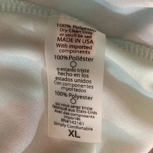 New LuLaRoe Lola XL Skirt with elastic waist band - Picture 11 of 11